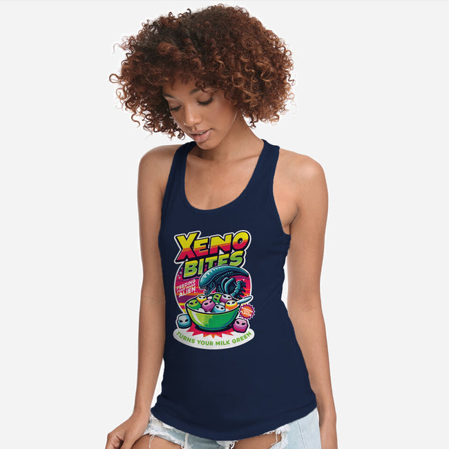 Xeno Bites-Womens-Racerback-Tank-Joel