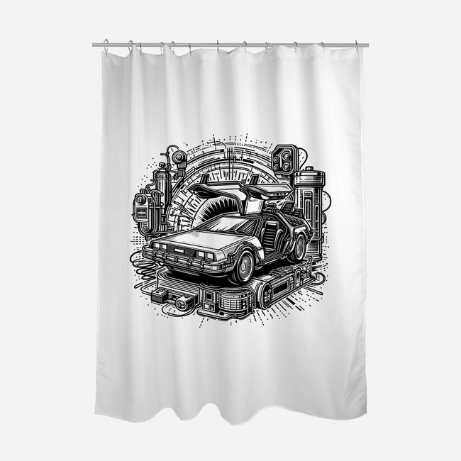 The Time Machine Returns-None-Polyester-Shower Curtain-Joel