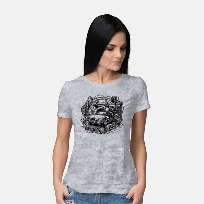 The Time Machine Returns-Womens-Basic-Tee-Joel