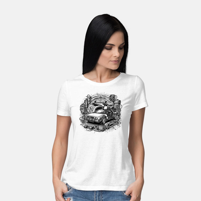 The Time Machine Returns-Womens-Basic-Tee-Joel