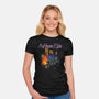 Arkham Rain-Womens-Fitted-Tee-dalethesk8er