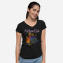 Arkham Rain-Womens-V-Neck-Tee-dalethesk8er