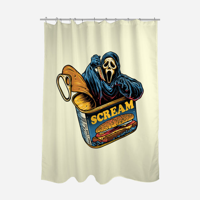 Canned Ghost-None-Polyester-Shower Curtain-glitchygorilla