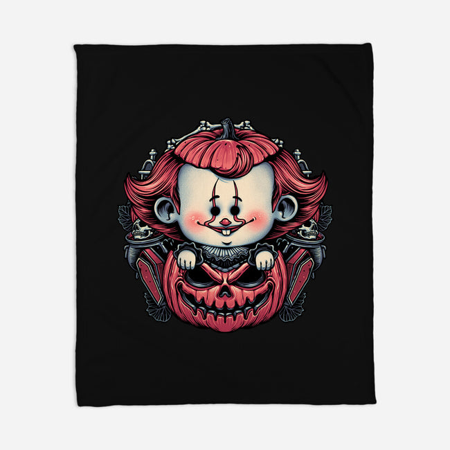 Cute Little Clown-None-Fleece-Blanket-glitchygorilla