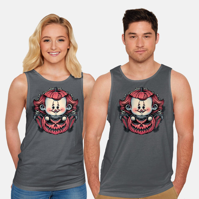 Cute Little Clown-Unisex-Basic-Tank-glitchygorilla