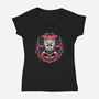 Cute Little Camper-Womens-V-Neck-Tee-glitchygorilla