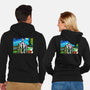 Bob Van Gogh-Unisex-Zip-Up-Sweatshirt-Millersshoryotombo