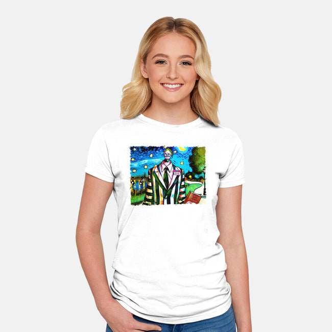 Bob Van Gogh-Womens-Fitted-Tee-Millersshoryotombo