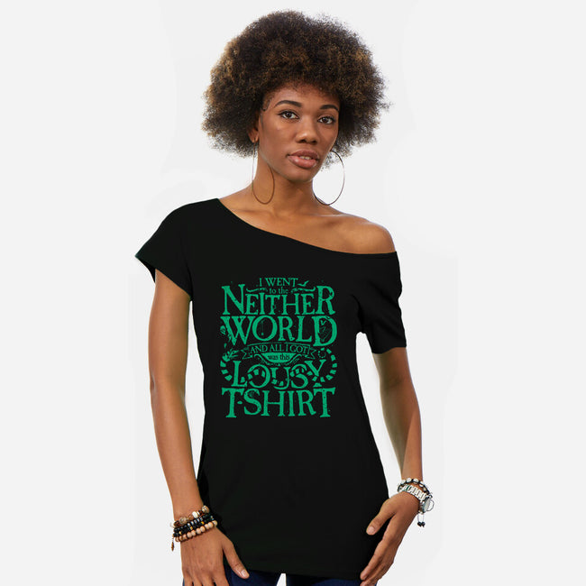 Went To The Neitherworld-Womens-Off Shoulder-Tee-teesgeex