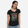 Movie Game Plant-Womens-V-Neck-Tee-Studio Mootant