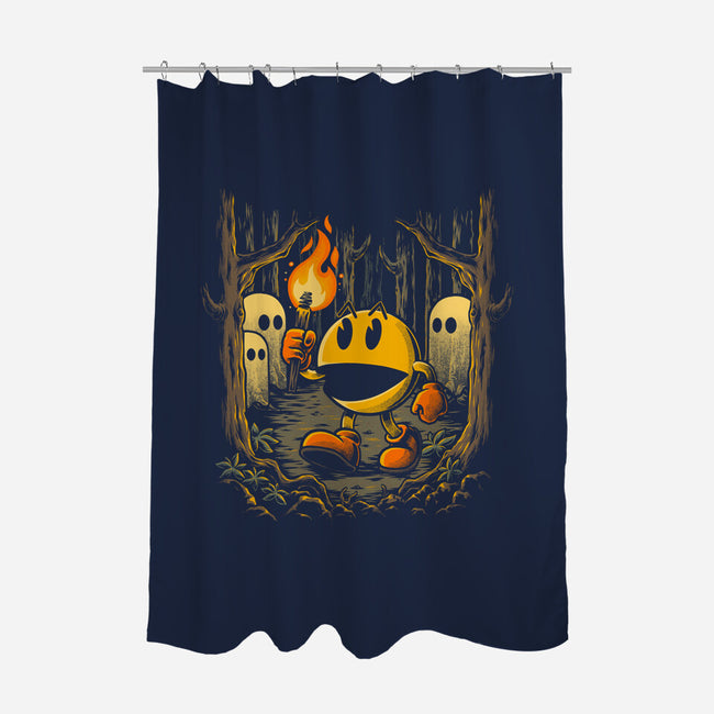 Game Forest Ghosts-None-Polyester-Shower Curtain-Studio Mootant