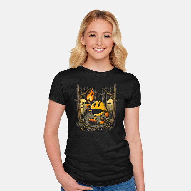 Game Forest Ghosts-Womens-Fitted-Tee-Studio Mootant