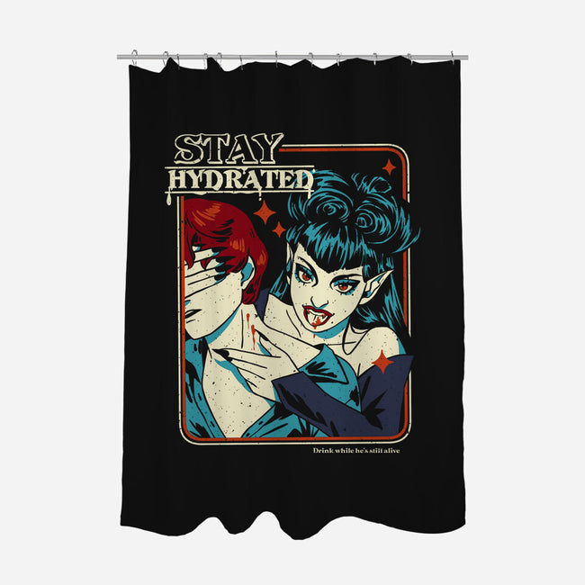 Stay Hydrated-None-Polyester-Shower Curtain-yumie