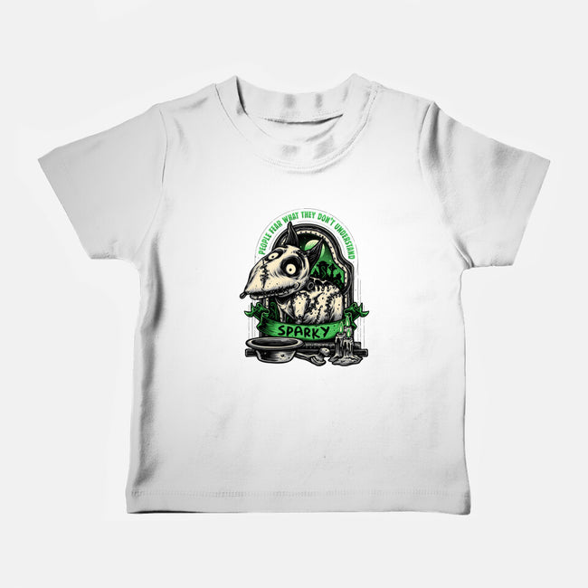 Halloween Dog-Baby-Basic-Tee-glitchygorilla