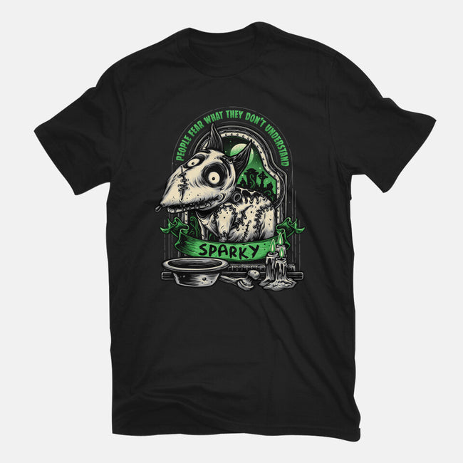 Halloween Dog-Womens-Fitted-Tee-glitchygorilla