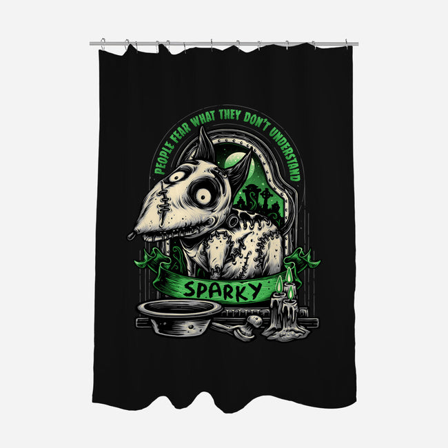 Halloween Dog-None-Polyester-Shower Curtain-glitchygorilla