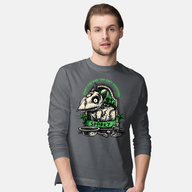 Halloween Dog-Mens-Long Sleeved-Tee-glitchygorilla