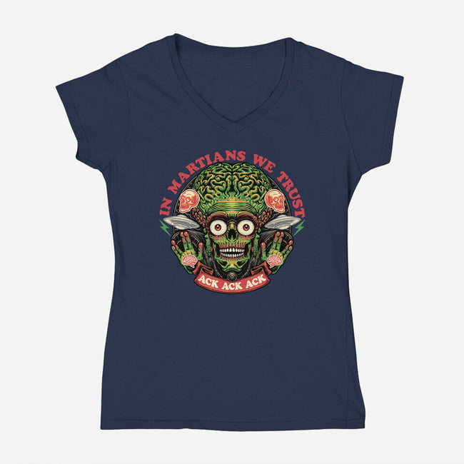 In Martians We Trust-Womens-V-Neck-Tee-glitchygorilla