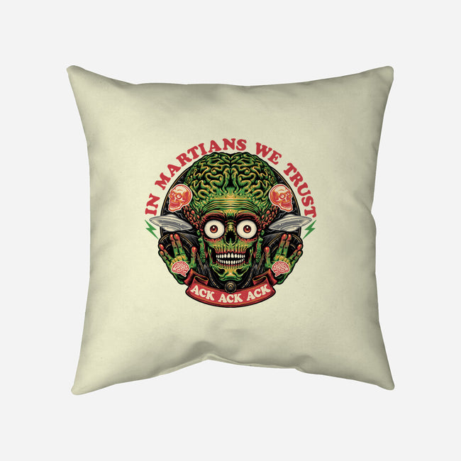 In Martians We Trust-None-Removable Cover w Insert-Throw Pillow-glitchygorilla