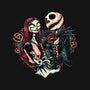 Skeleton Love-None-Removable Cover w Insert-Throw Pillow-glitchygorilla