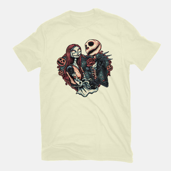 Skeleton Love-Mens-Basic-Tee-glitchygorilla