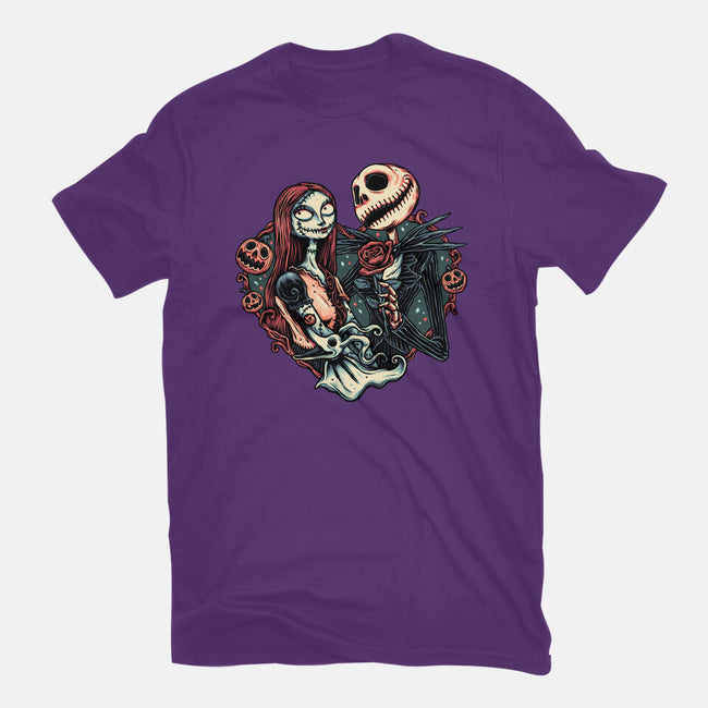 Skeleton Love-Mens-Basic-Tee-glitchygorilla