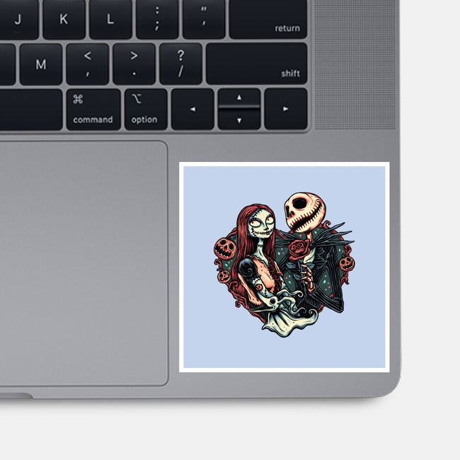 Skeleton Love-None-Glossy-Sticker-glitchygorilla