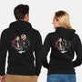 Skeleton Love-Unisex-Zip-Up-Sweatshirt-glitchygorilla