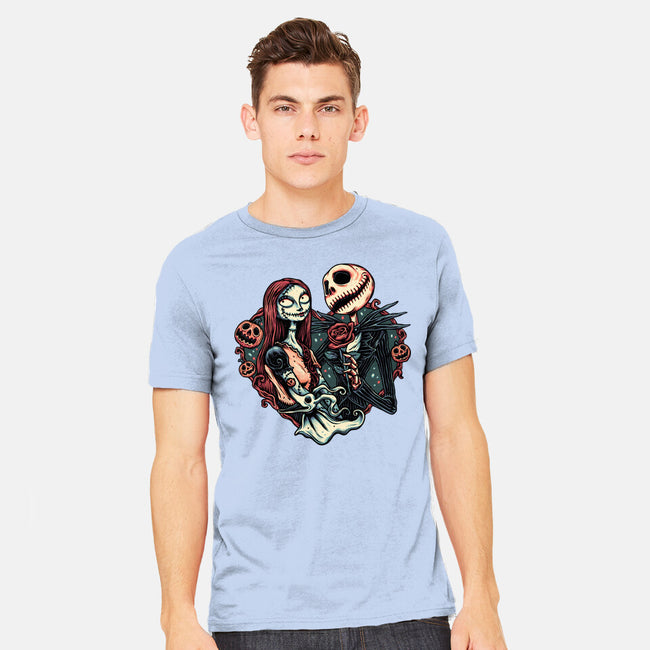 Skeleton Love-Mens-Heavyweight-Tee-glitchygorilla