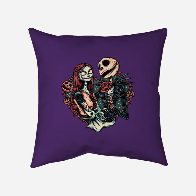 Skeleton Love-None-Removable Cover w Insert-Throw Pillow-glitchygorilla