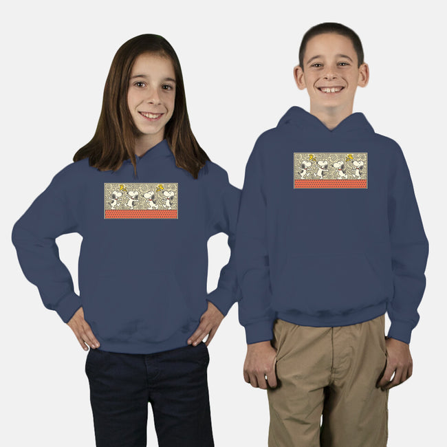 Doodle Friends-Youth-Pullover-Sweatshirt-erion_designs