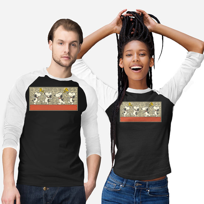 Doodle Friends-Unisex-Baseball-Tee-erion_designs