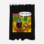 Black Knight Fine-None-Polyester-Shower Curtain-jasesa