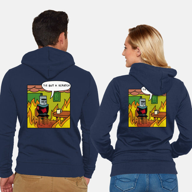 Black Knight Fine-Unisex-Zip-Up-Sweatshirt-jasesa