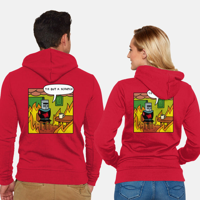 Black Knight Fine-Unisex-Zip-Up-Sweatshirt-jasesa