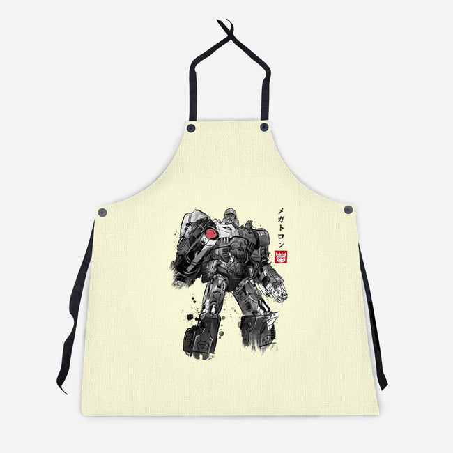 Tyrannical Leader Sumi-e-Unisex-Kitchen-Apron-DrMonekers