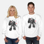 Tyrannical Leader Sumi-e-Unisex-Crew Neck-Sweatshirt-DrMonekers