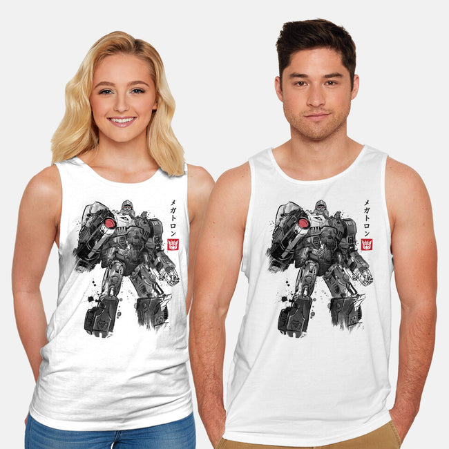 Tyrannical Leader Sumi-e-Unisex-Basic-Tank-DrMonekers