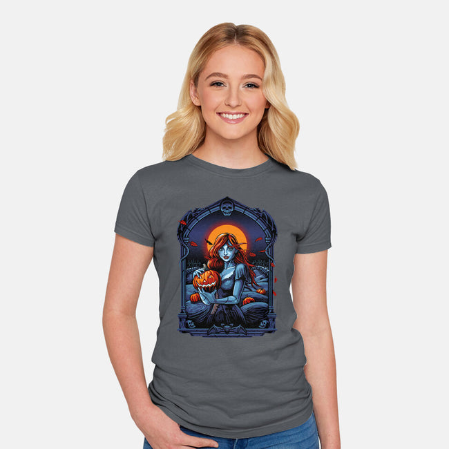 Autumn Wind-Womens-Fitted-Tee-daobiwan