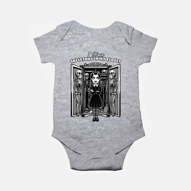 Skeleton Closet-Baby-Basic-Onesie-Studio Mootant