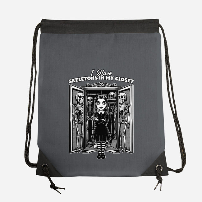 Skeleton Closet-None-Drawstring-Bag-Studio Mootant