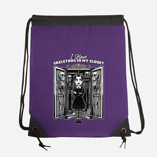 Skeleton Closet-None-Drawstring-Bag-Studio Mootant