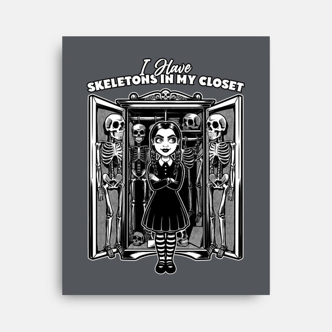 Skeleton Closet-None-Stretched-Canvas-Studio Mootant