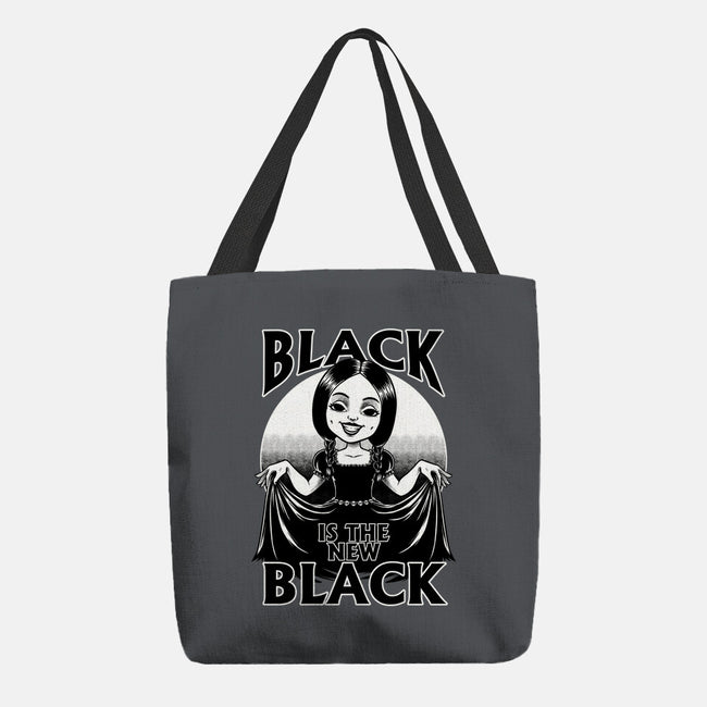 New Black Goth Dress-None-Basic Tote-Bag-Studio Mootant