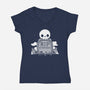 Rip My Motivation-Womens-V-Neck-Tee-Vallina84