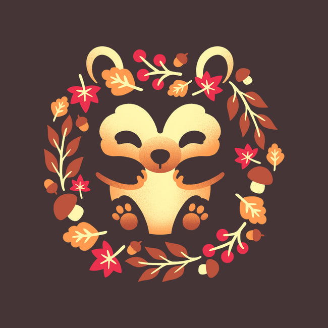 Cute Autumn Hedgehog-None-Glossy-Sticker-NemiMakeit