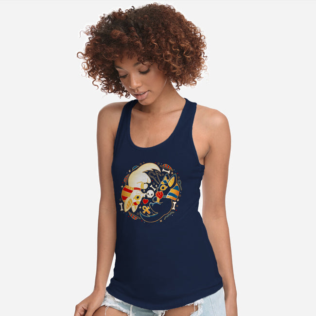 Egyptian Dogs-Womens-Racerback-Tank-Vallina84