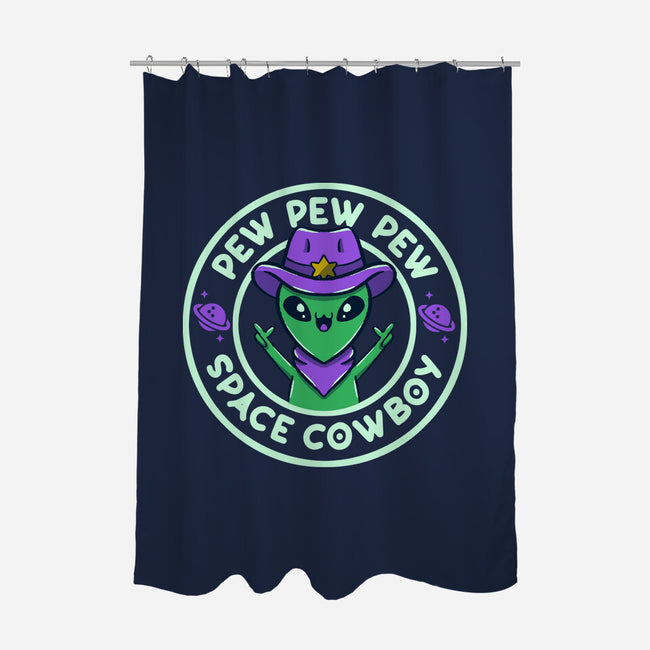 Pew Pew Space Cowboy-None-Polyester-Shower Curtain-tobefonseca