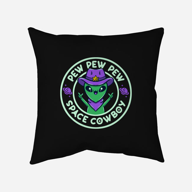 Pew Pew Space Cowboy-None-Removable Cover w Insert-Throw Pillow-tobefonseca