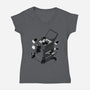 Copycat Machine-Womens-V-Neck-Tee-tobefonseca